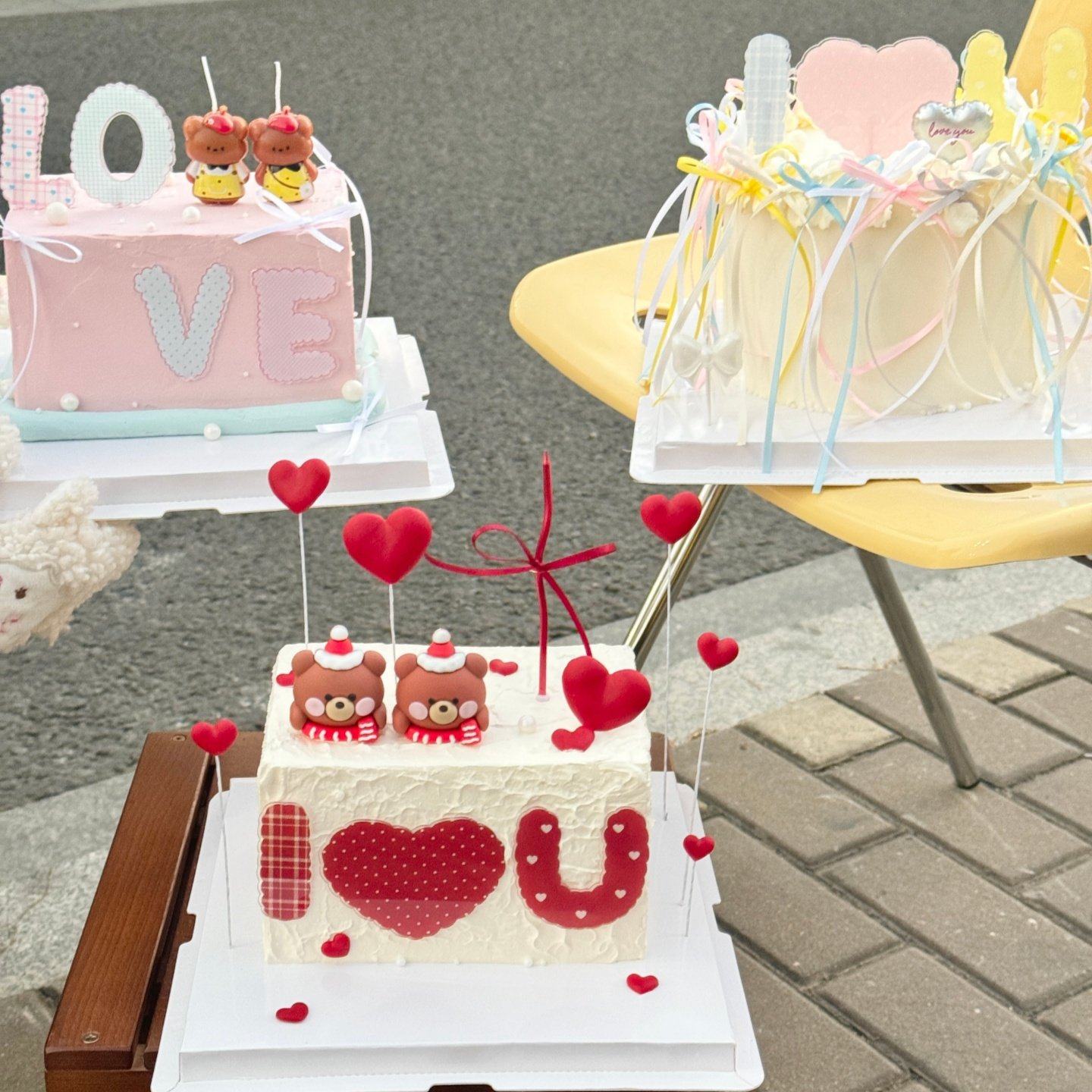 网红2.14情人节蛋糕装饰爱心亚克力插件卡通可爱小熊蜡烛情侣摆件,节庆用品/礼品,节日装扮用品,淘宝优惠券,粉丝福利购,淘宝优惠卷