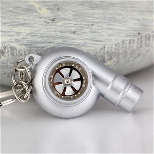 涡轮钥匙扣金属口哨声音增压器钥匙链改装汽车挂件男个性礼品创意