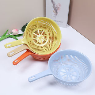家用加厚带手柄淘米沥水篮果蔬沥水篮清洗蔬菜水果篮子耐摔淘菜篮