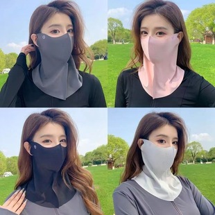 高颜值透气口罩女夏季 防晒遮阳面罩 防紫外线夏天薄款 网纱2025新款