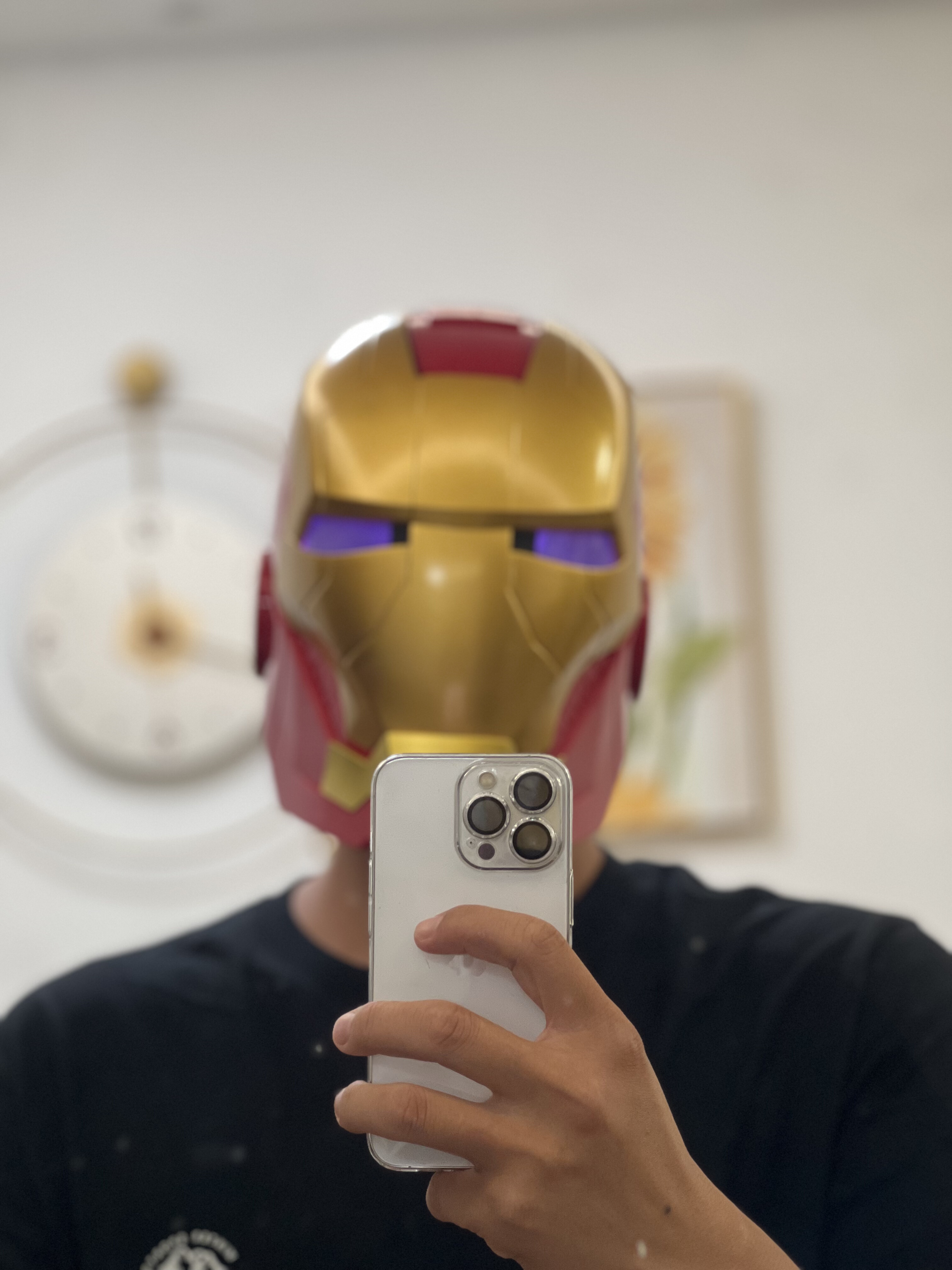 钢铁侠头盔头套diy手工可穿戴摆件复仇者联盟装饰道具模型COSplay