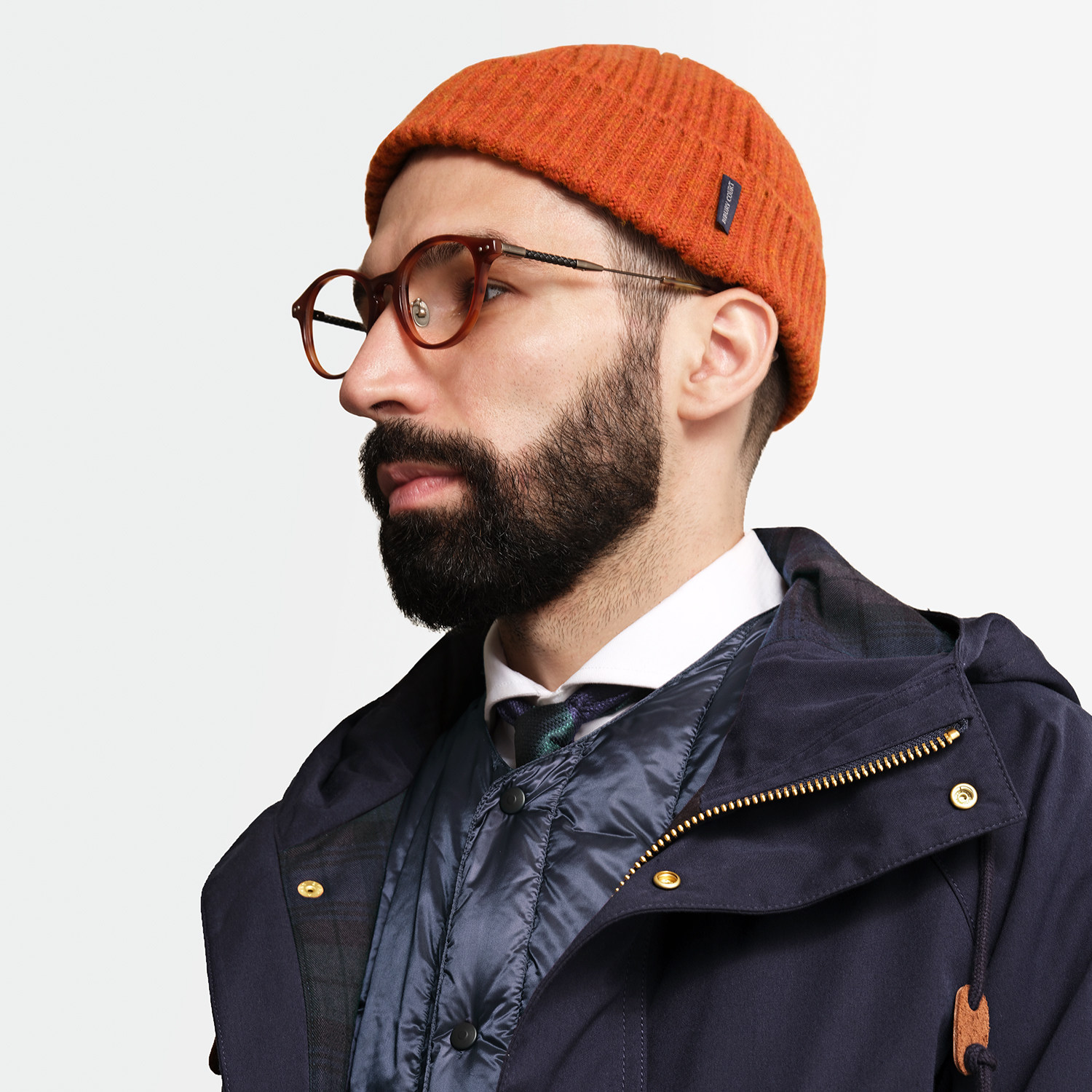 秋冬英国羊毛landnoah水手甲板帽加厚毛线冷帽watch cap瓜皮帽