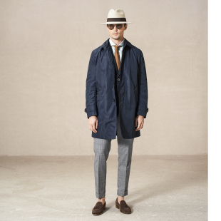 艾比路春夏BALMACAAN日本机能轻量可收纳商务通勤巴尔玛肯薄风衣