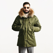 秋冬重磅防寒防水毛领羽绒服N PARKA白鹅绒皮草派克外套高端