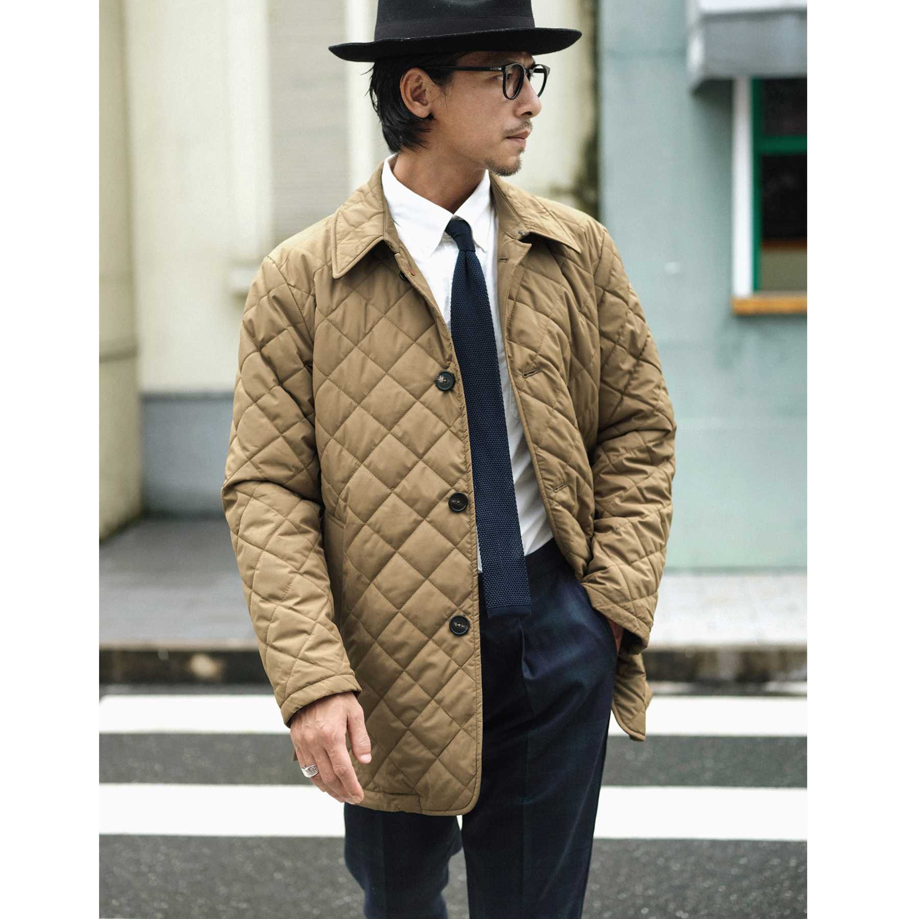 夹棉加厚冬季英式复古棉衣外套