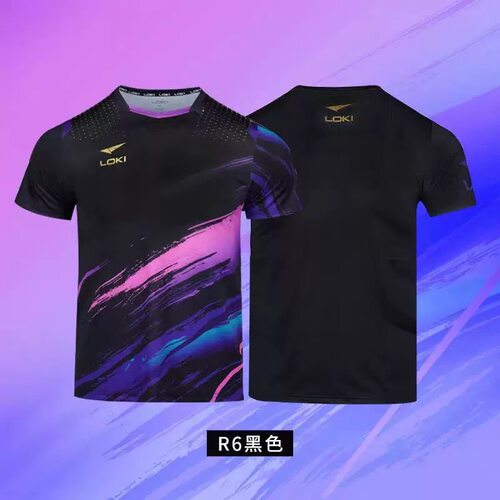 LOKI雷神新款乒乓球衣短袖男女锐龙R6乒乓球运动服T恤速干透气