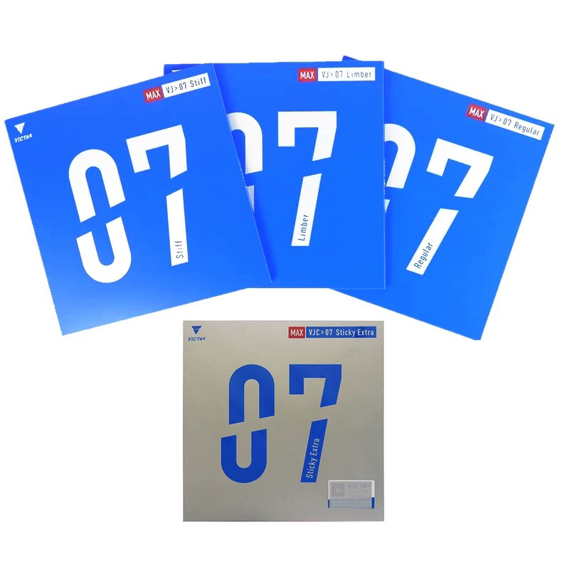 超星VICTAS VJ07乒乓球胶皮球拍反胶V07套胶Regular电光火石Stiff