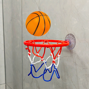 6cm迷你小篮球篮球板小篮球架球框球感训练球解压海绵弹力球吸盘