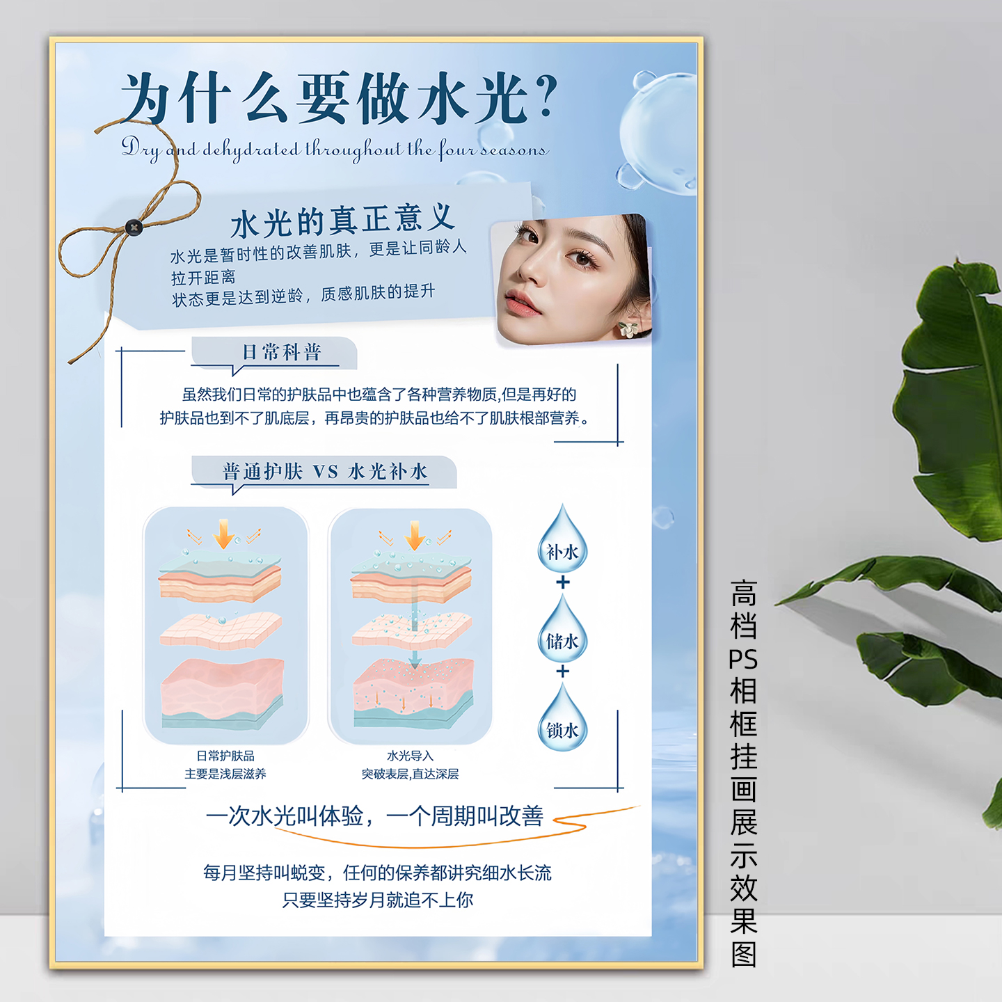 水光针海报水光注射图片补水宣传