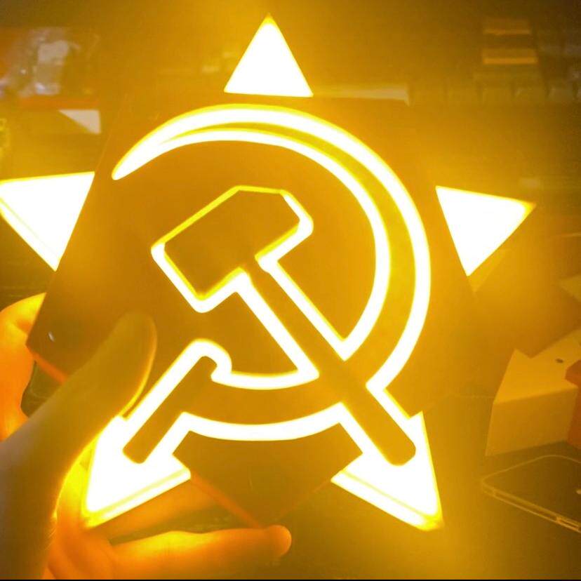 工部制造红警镰刀锤头创意充电磁吸灯发光摆件3D打印原创周边,个性定制/设计服务/DIY,3D打印/定制,淘宝优惠券,粉丝福利购,淘宝优惠卷