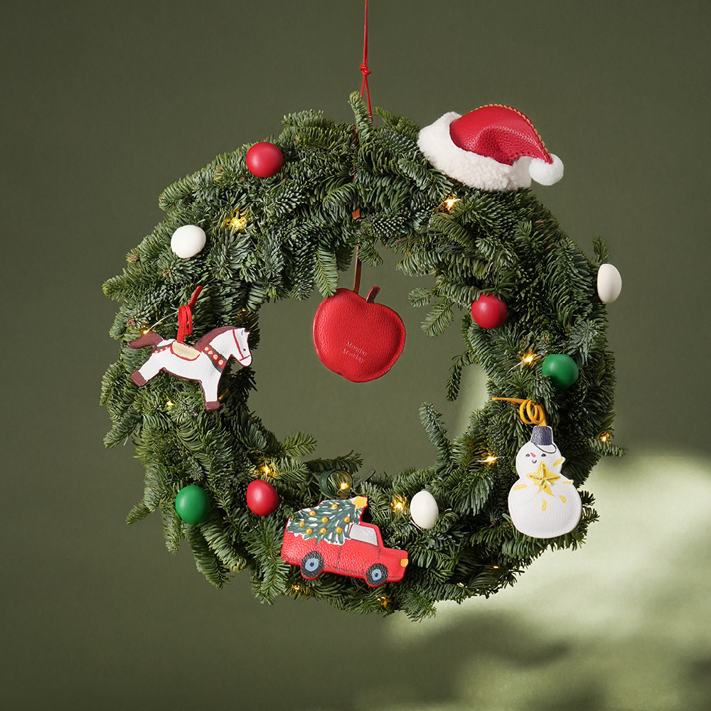 MondayMonday礼物圣诞花环进口诺贝松松圈手工制作