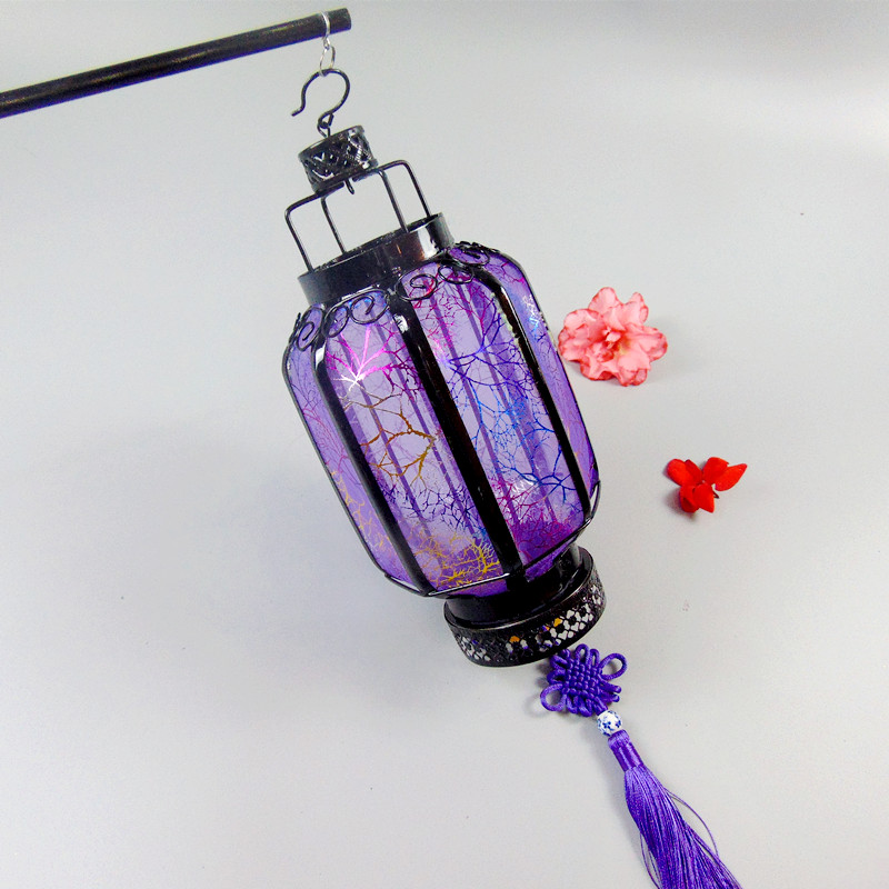 中国结流苏手提古典元宵节小灯笼儿童演出道具铁艺古风汉服灯笼