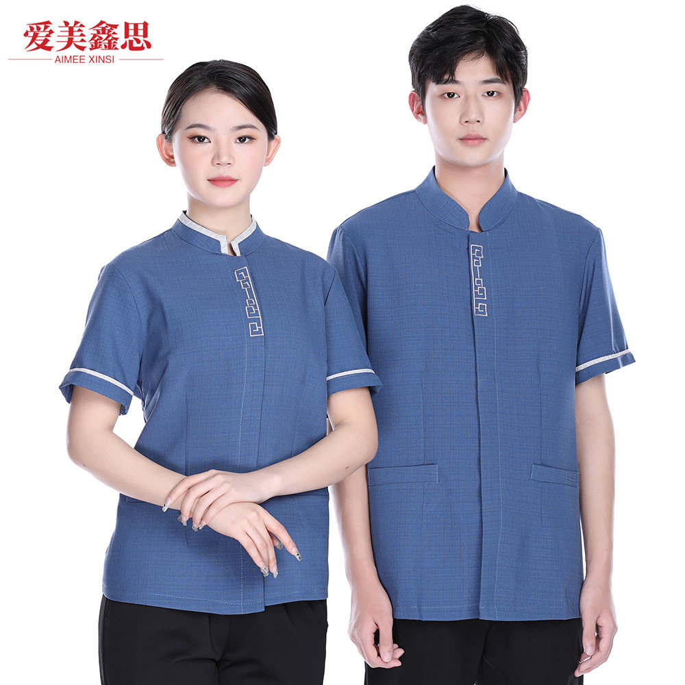 酒店客房宾馆保洁服务员工作制服短袖夏季物业清洁阿姨保洁员套装