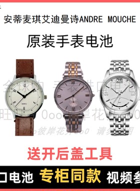 适用 安蒂麦琪艾迪曼诗ANDRE MOUCHE 牌手表原装电池纽扣电子⑧