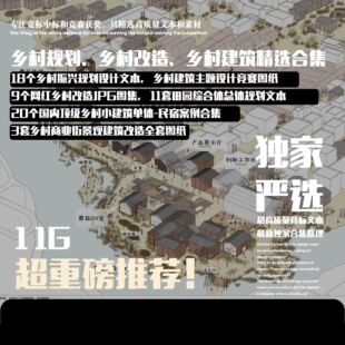 乡村建筑设计方案民宿规划改造商业街景观文本案例竞赛项目合集