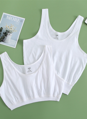 AB内衣中老年纯棉套头背心式文胸大码宽松舒适全棉胸罩S902/S906