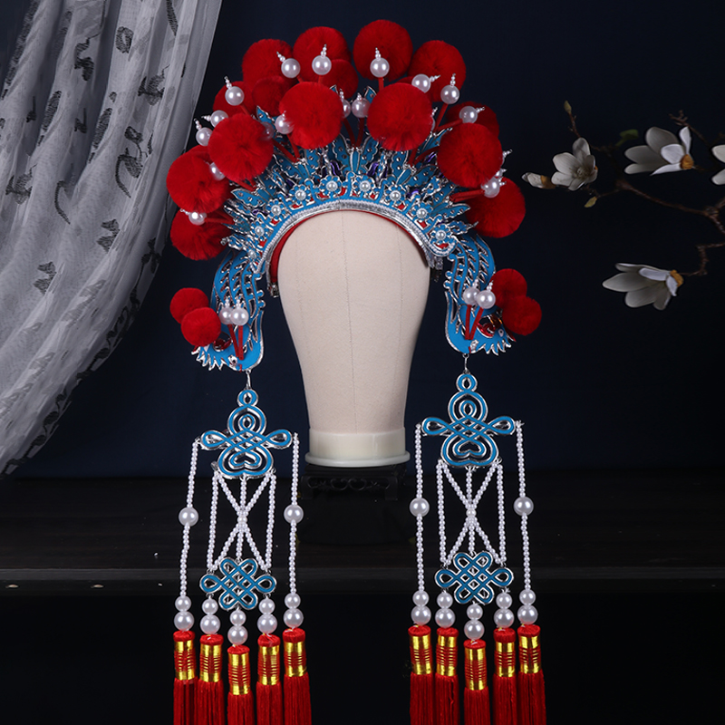 戏曲武旦头饰七星额子刀马旦