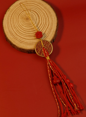 长命如意锁手机链手工编织挂绳沙金男女高档钥匙扣U盘包挂件