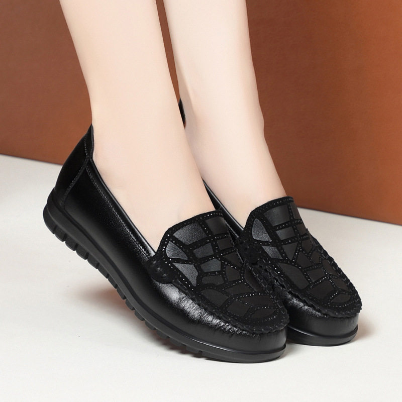 中老年妈妈鞋皮鞋真皮软底老人鞋子防滑春季女鞋女士平底单鞋大码,运动鞋new,运动休闲鞋,淘宝优惠券,粉丝福利购,淘宝优惠卷