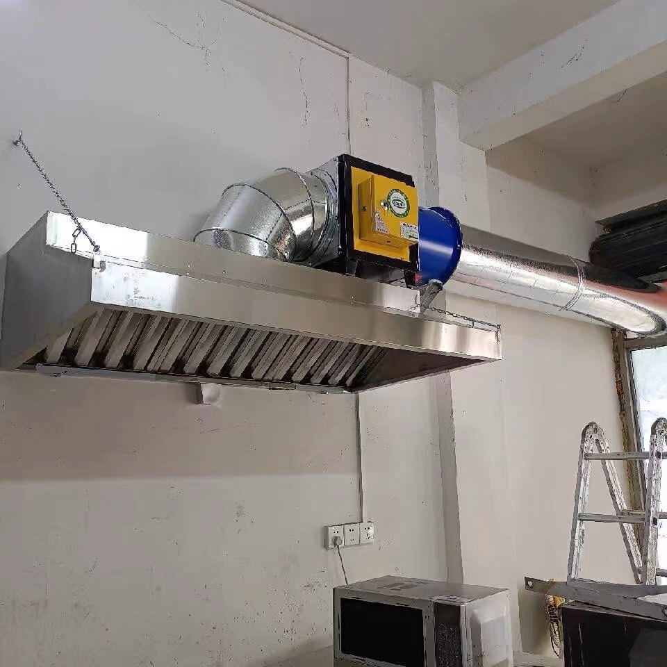 厂促罩商用不锈钢饭店厨房4食堂设备商用油烟家用风机排油烟30品