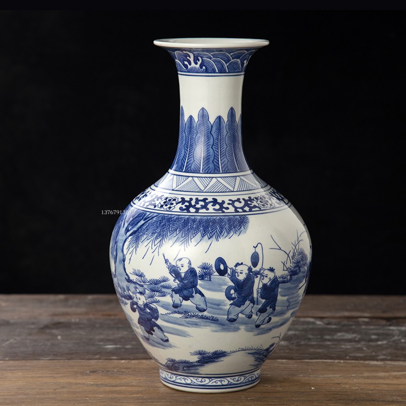 摆件玄关景德镇花瓶景德镇陶瓷