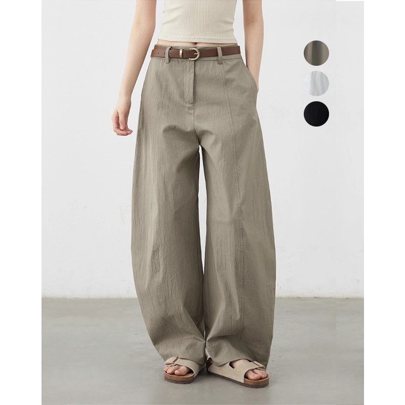 MDCWSTUDIO弯刀立体量感休闲裤