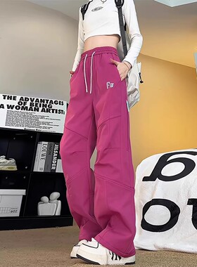 MDCW STUDIO多巴胺三防软壳冲锋裤女2025冬款款加绒加厚工装裤子