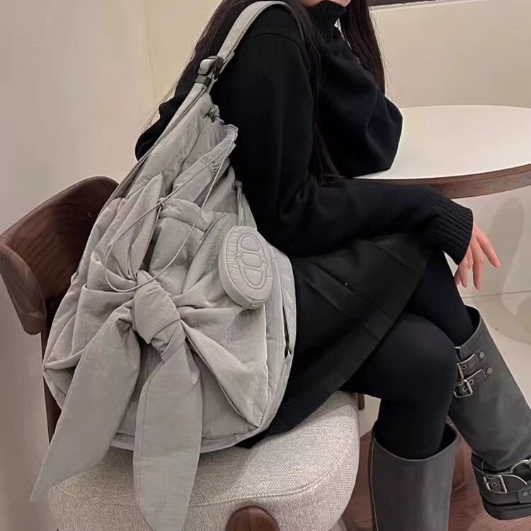 韩国设计师品牌新款系带蝴蝶结双肩包大容量多功能休闲百搭单肩包,箱包皮具/热销女包/男包,通用款女包,淘宝优惠券,粉丝福利购,淘宝优惠卷