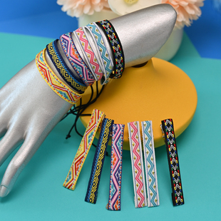广西少数民族特色文创壮锦布艺手链发夹 饰品 壮族服饰配饰表演装