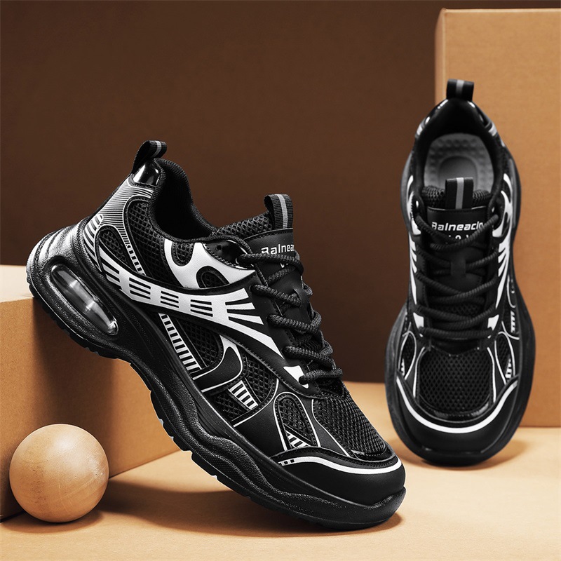 巴黎老爹鞋男子厚底复古网面透气运动鞋潮流学生气垫跑步鞋2025秋