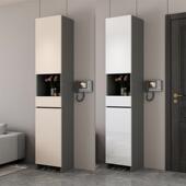 鞋 2025爆款 柜收纳柜一体靠墙玄关门厅柜定制 柜家用门口新款 入户鞋