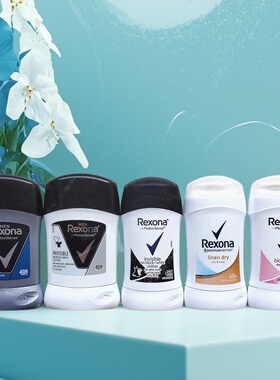 Rexona舒耐蕊娜止汗膏爽身香体走珠露喷雾腋下抑汗香膏男女士40ML