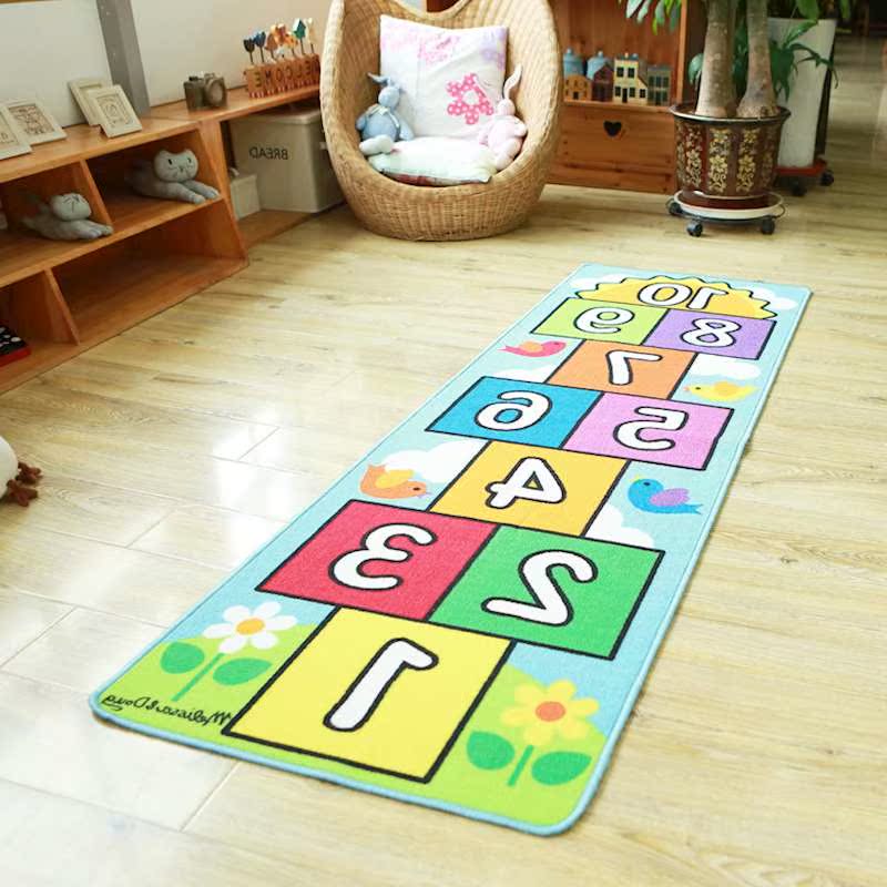 蓝色地毯地垫幼儿园儿童游戏毯客厅卧室跳房子爬爬垫可机洗长方形|msdalam kategori rumah Fabrik, Carpet - dari Buy2taobao.com untuk memberikan perkhidmatan ejen Taobao profesional membeli