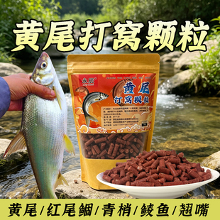 专攻黄尾颗粒窝料野钓专攻红尾鲴青梢鲮鱼鱼饵打底窝料钓鱼饵料