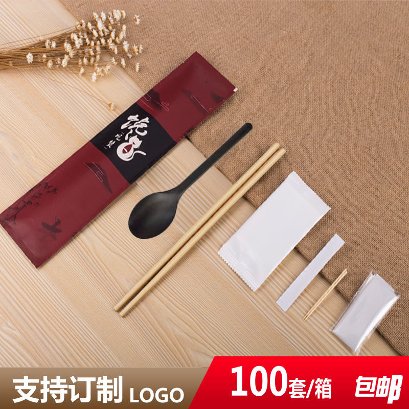 餐饮火锅一次性筷子湿巾外卖餐具图片
