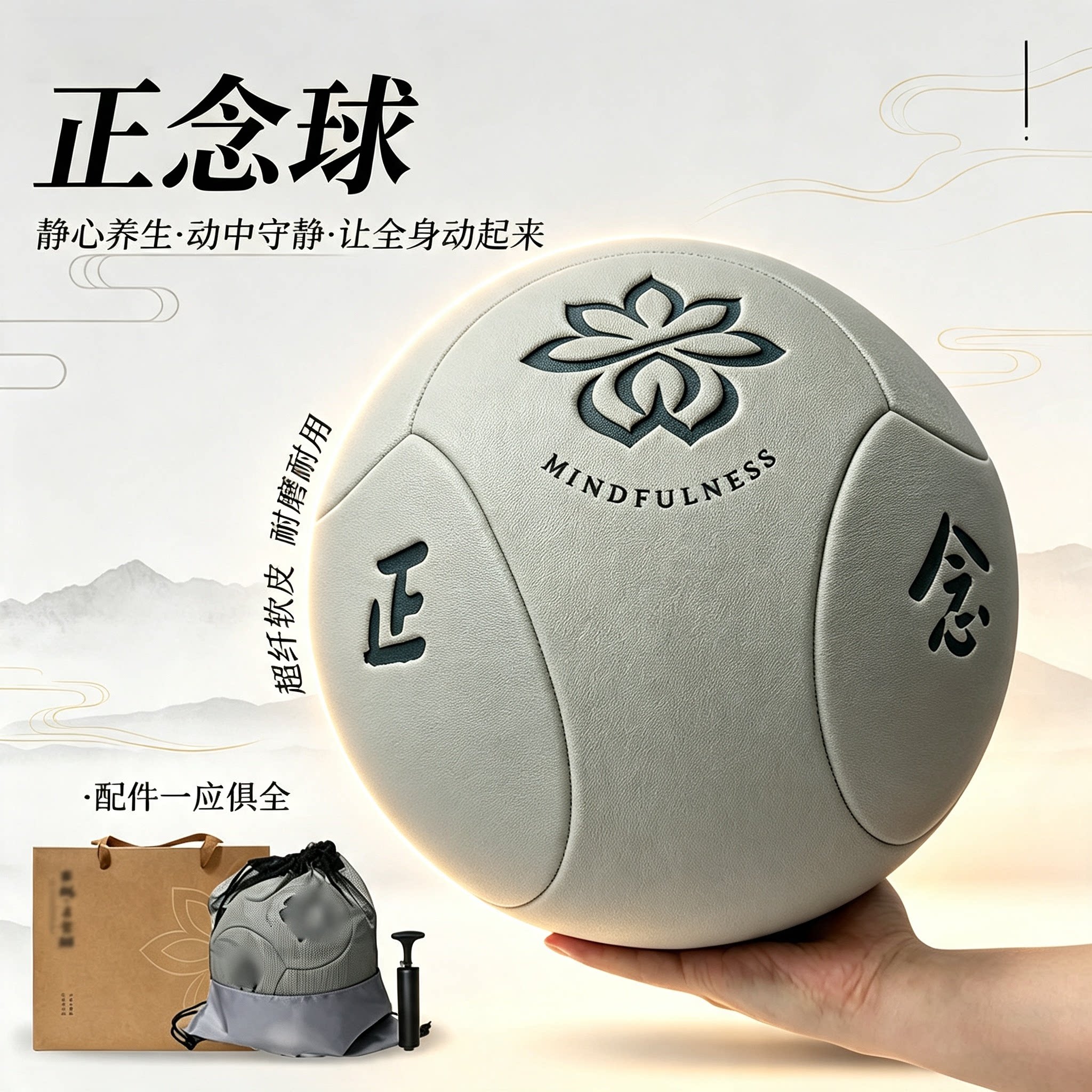 太极练功球养生健身锻炼训练中老排球