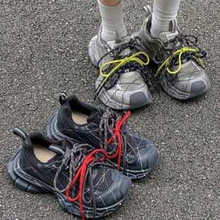 百搭运动休闲鞋 欧洲站2025秋新款 女厚底不累脚时尚 炸街老爹鞋 爆款