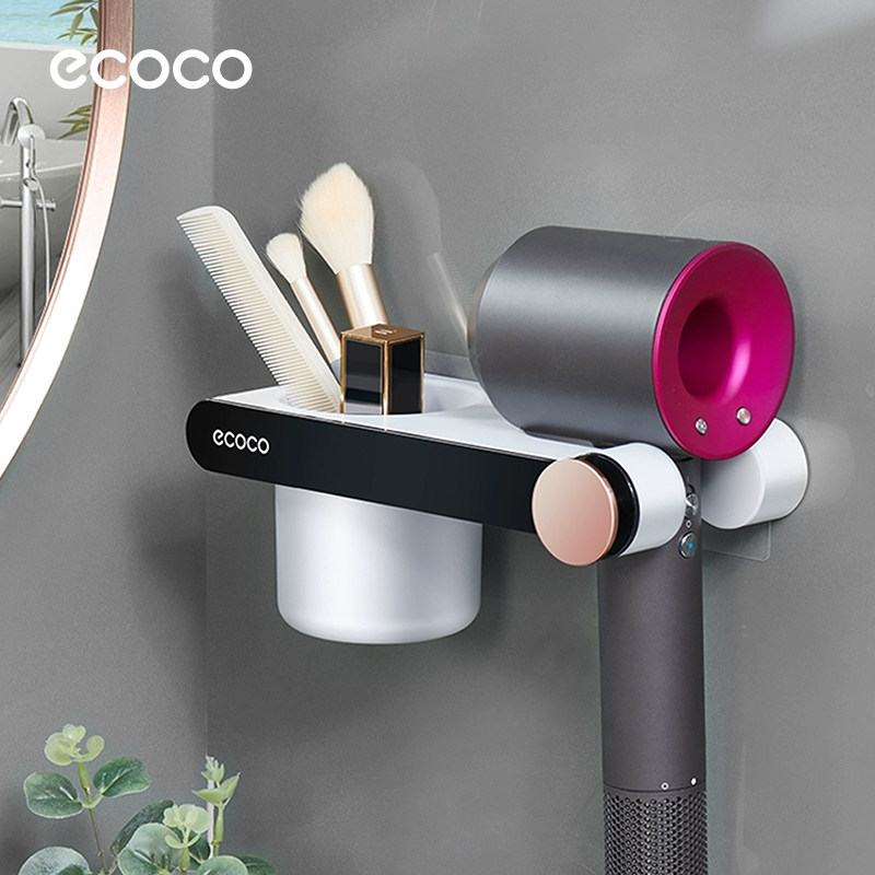 ecoco免打孔吹风机置物架