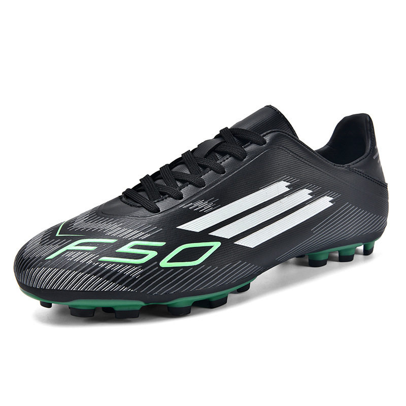 2026足球鞋长钉AG钉HG胶钉底儿童青少年男女皮面皮面训练鞋运动鞋