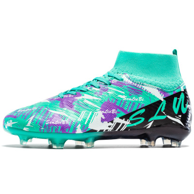 2026新大码高帮足球青少年比赛专业足球鞋无缝飞织Football boots