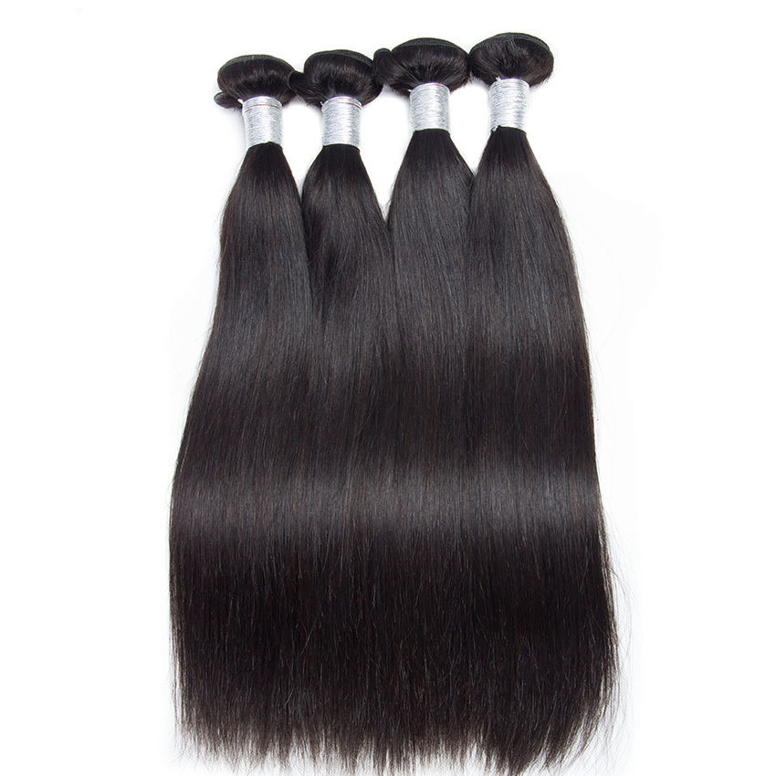10A Peruvian straight hair bundles Remy Hair human hair 真人