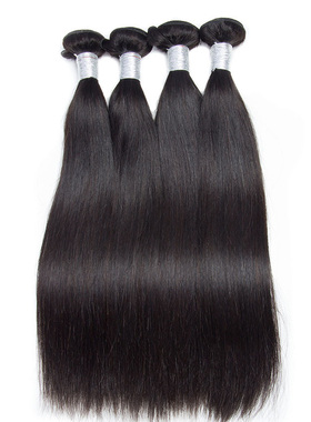 10A Peruvian straight hair bundles Remy Hair human hair 真人