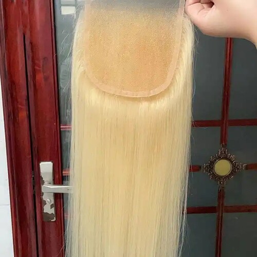 613 4x4 closure 4*4 lace closure真人发块human hair