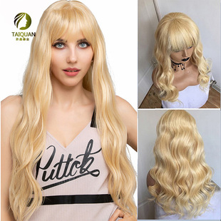 613刘海全机制头套bodywave Human Hair Machine Made Wigs真人发