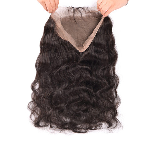 360 lace frontal body wave Human hair 360 全蕾丝前头真发