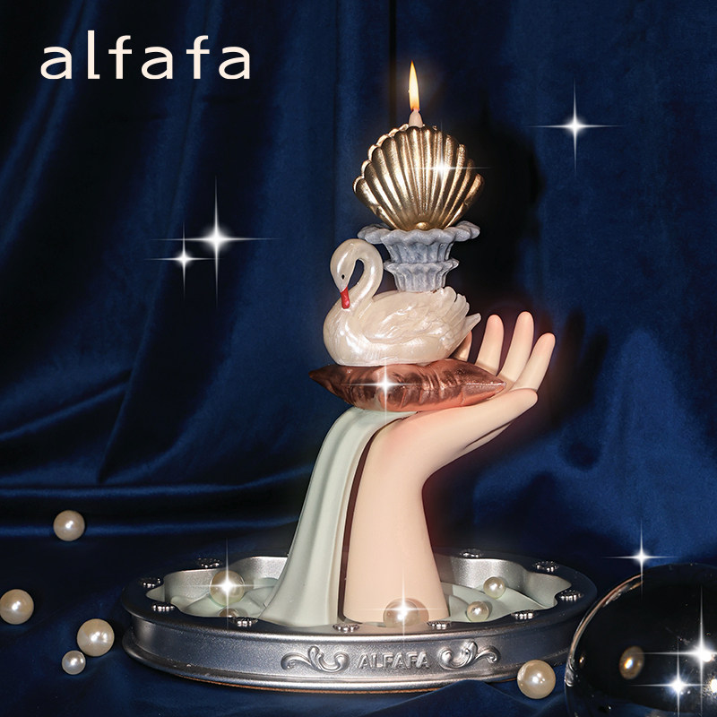 alfafa星尘绮梦香薰蜡烛礼盒家用香氛无火扩香小众礼物生日礼物