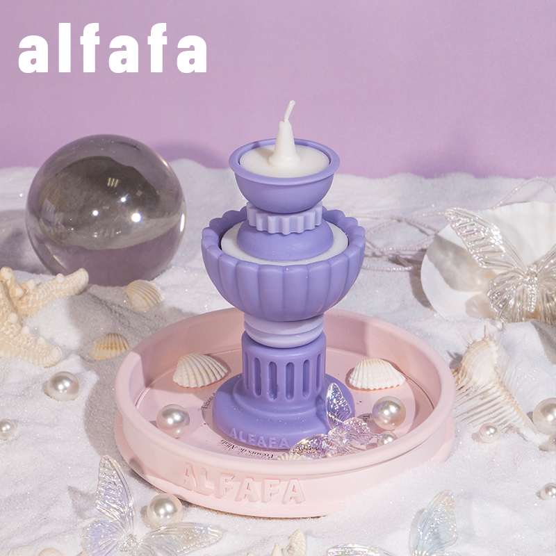 alfafa许愿池罗兰梦境喷泉叠叠小众原创香薰蜡烛新婚礼物生日礼物