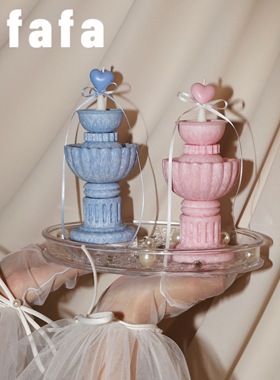 alfafa喷泉许愿池香薰蜡烛礼盒小众原创新婚温居礼物节日送礼