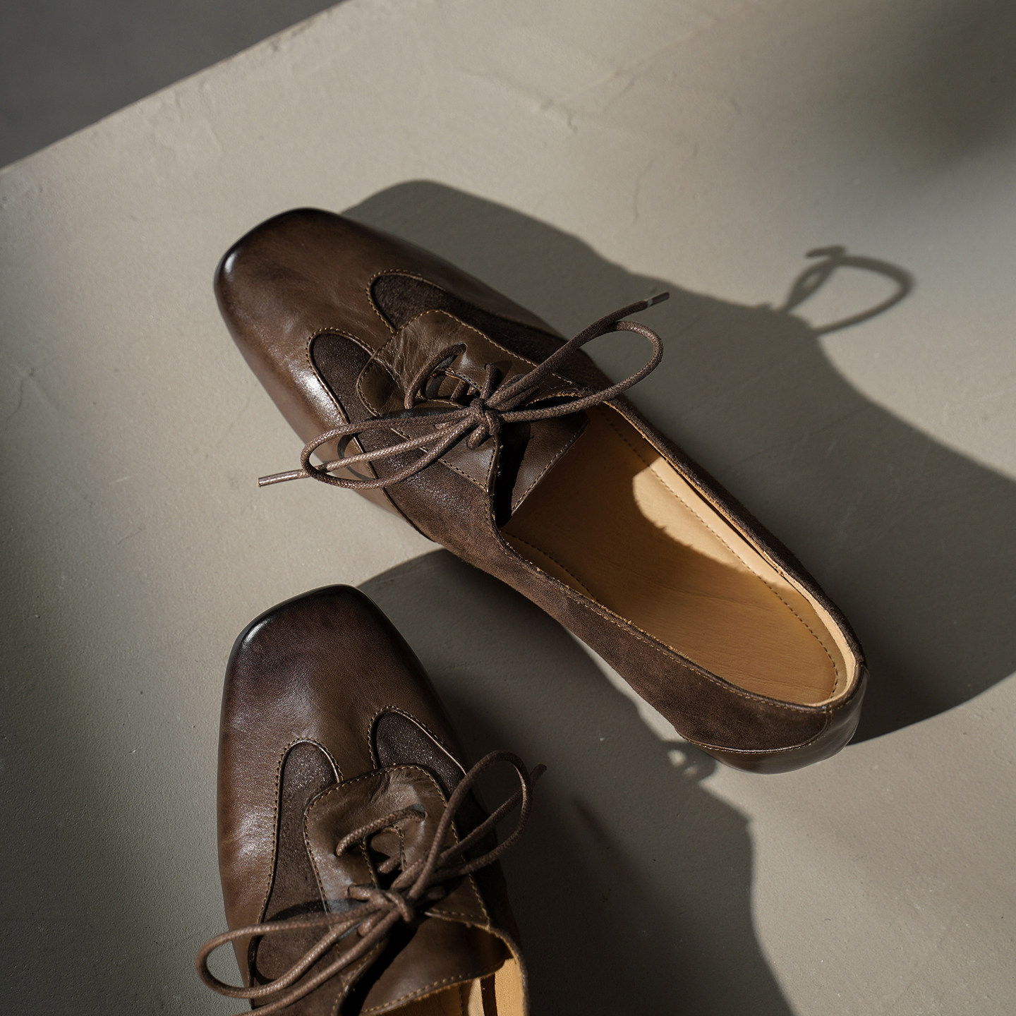 复古英伦风系带平底单鞋女真皮软底通勤甜美显瘦平跟阿甘鞋德训鞋,女鞋,浅口单鞋,淘宝优惠券,粉丝福利购,淘宝优惠卷