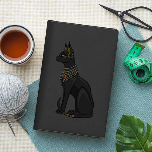 古埃及猫神巴斯太托文艺笔记本A5布面书衣a6书皮手帐可定制